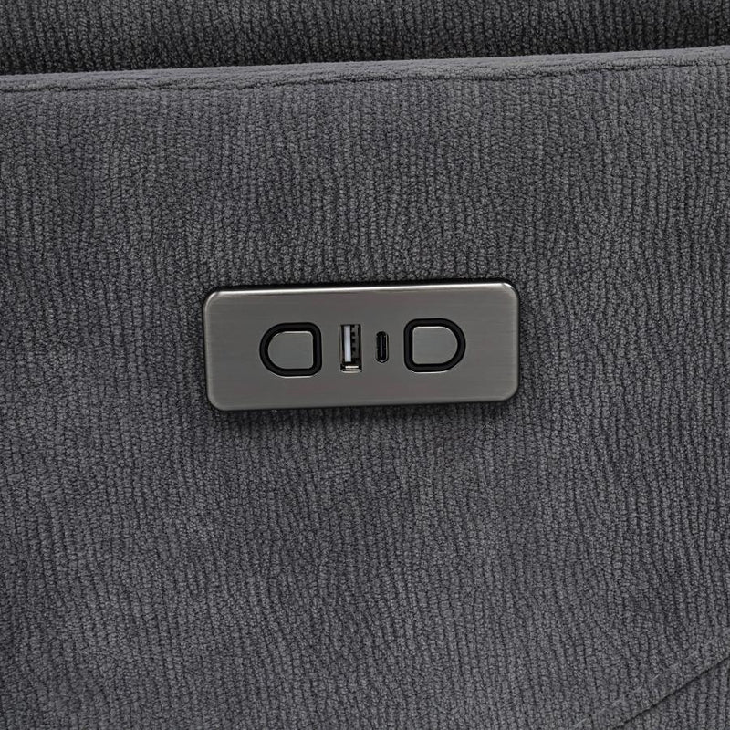 Adler - Upholstered Power Swivel Glider Recliner