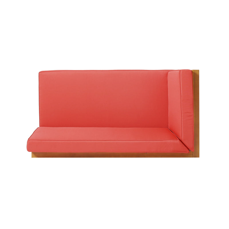 Brava - X Back Corner Bench With Coffee Table