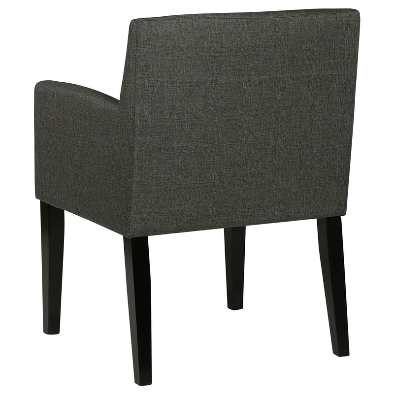 Yorkshire - Upholstered Dining Arm Chair With Cushioned Arms (Set of 2) - Gray