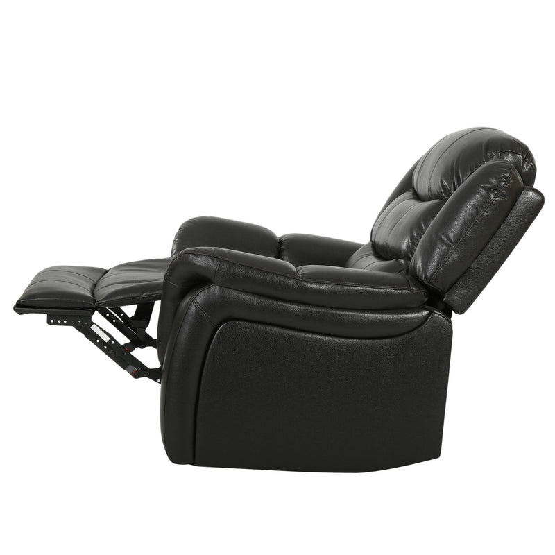 Classic Design Recliner, Upholstery Recliner, Glider Recliner - Black Berry
