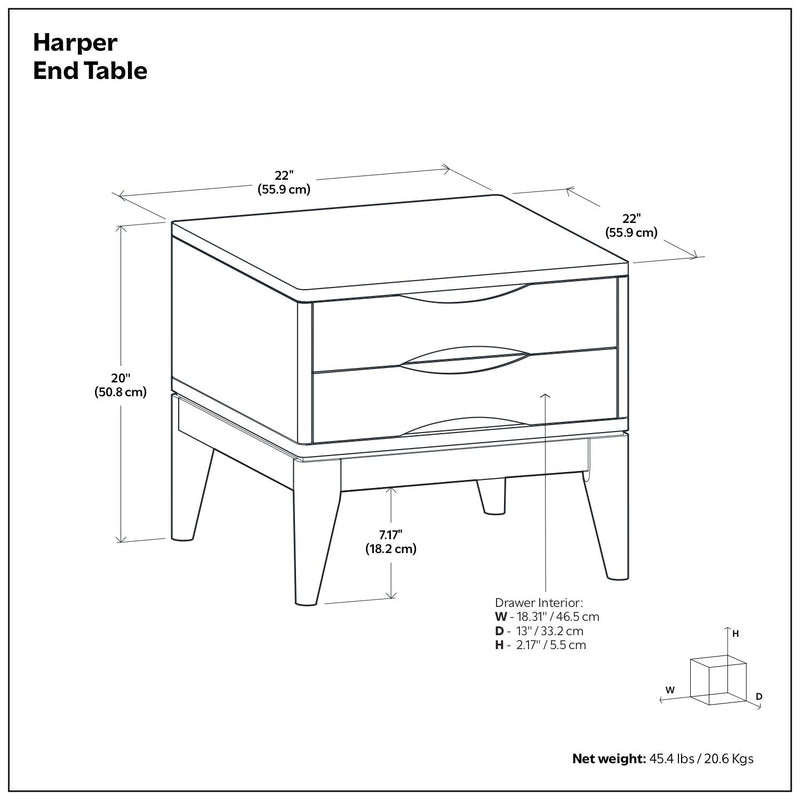 Harper - Handcrafted End Table