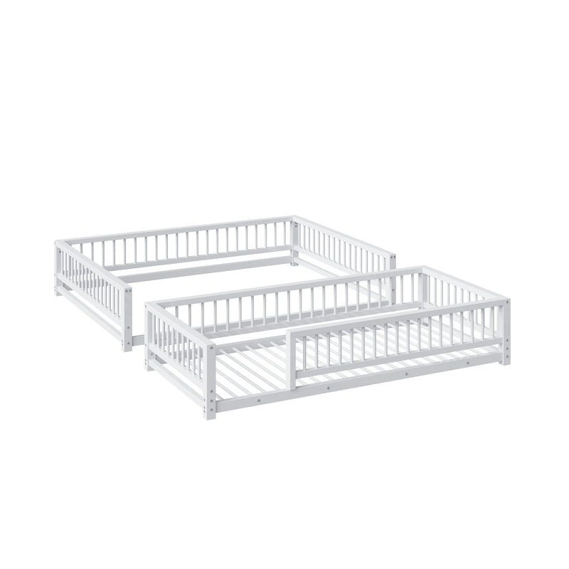 Bunk Bed With Ladder And Safety Guardrails