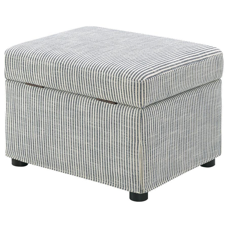 Winter - Upholstered Hydraulic Lift Top Storage Ottoman