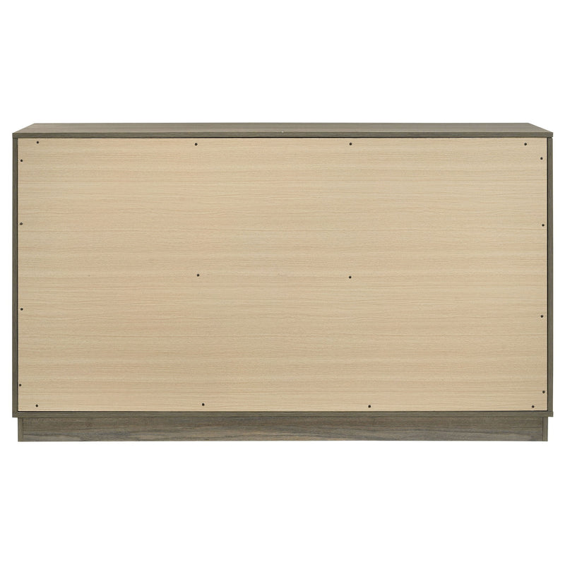 Edmondson - 9 Drawer Dresser With Hidden Jewelry Tray - Natural / Gray