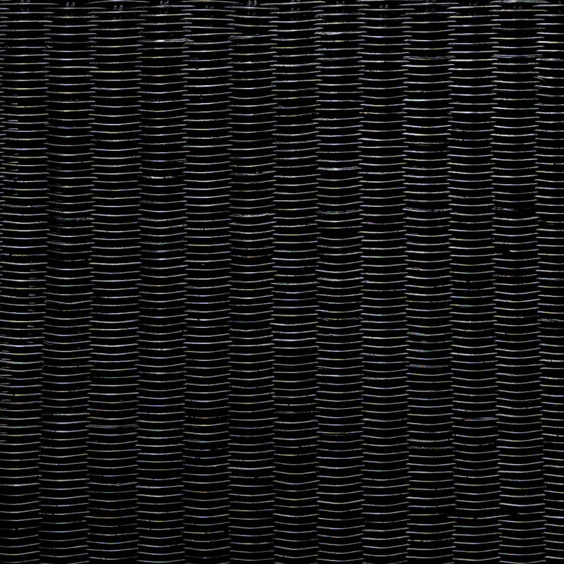 Cahya Woven Rattan Square End Table Black
