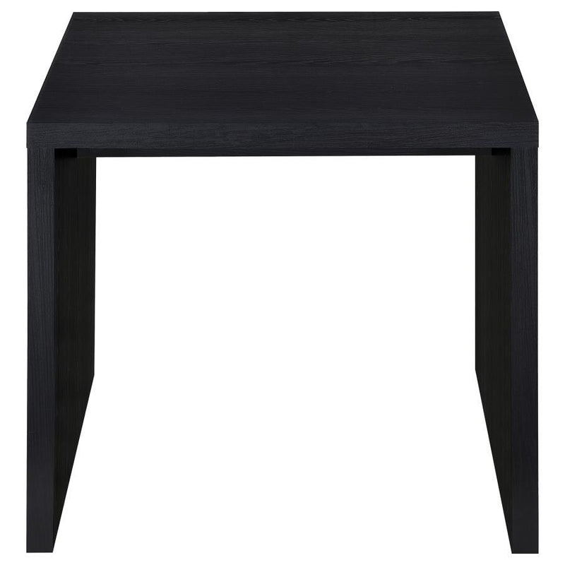 Knapp - Engineered Wood Square Side End Table - Black