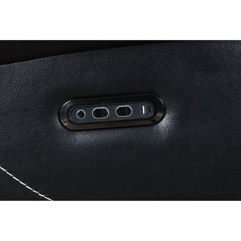 Hayden - Power Recliner With Dual Control, USB Charging Ports - Black