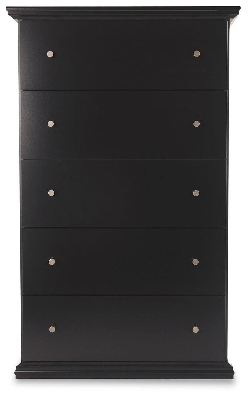 Maribel - Five Drawer Chest - Black