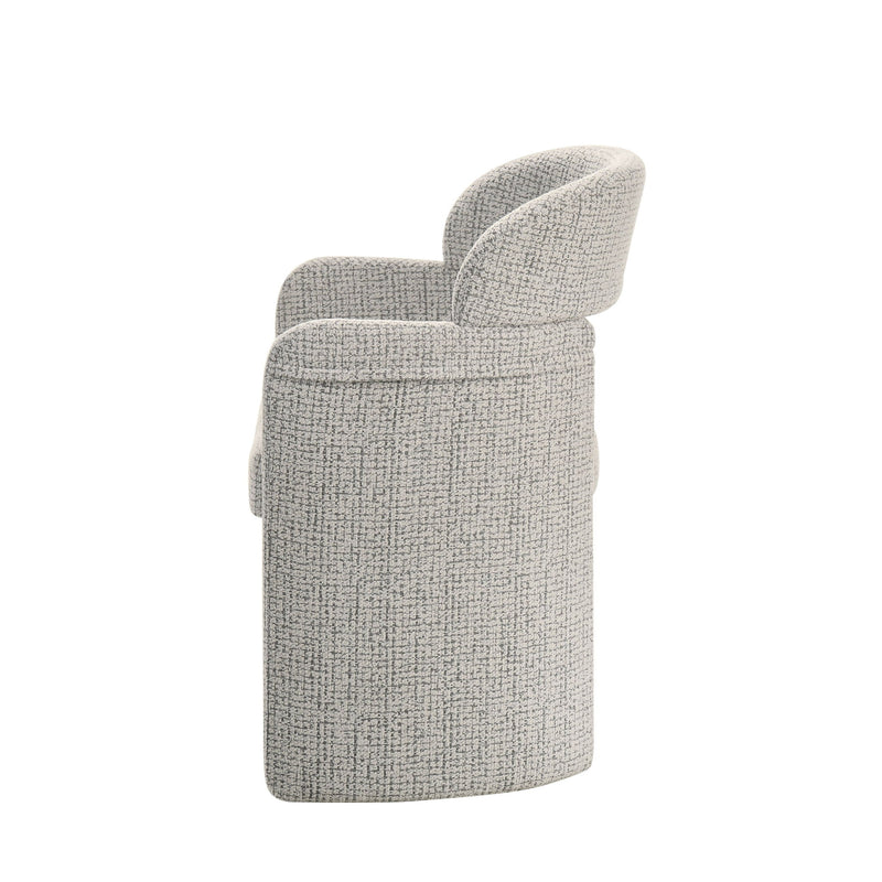 Kyree - Arm Chair (Set of 2) - Ivory / Gray