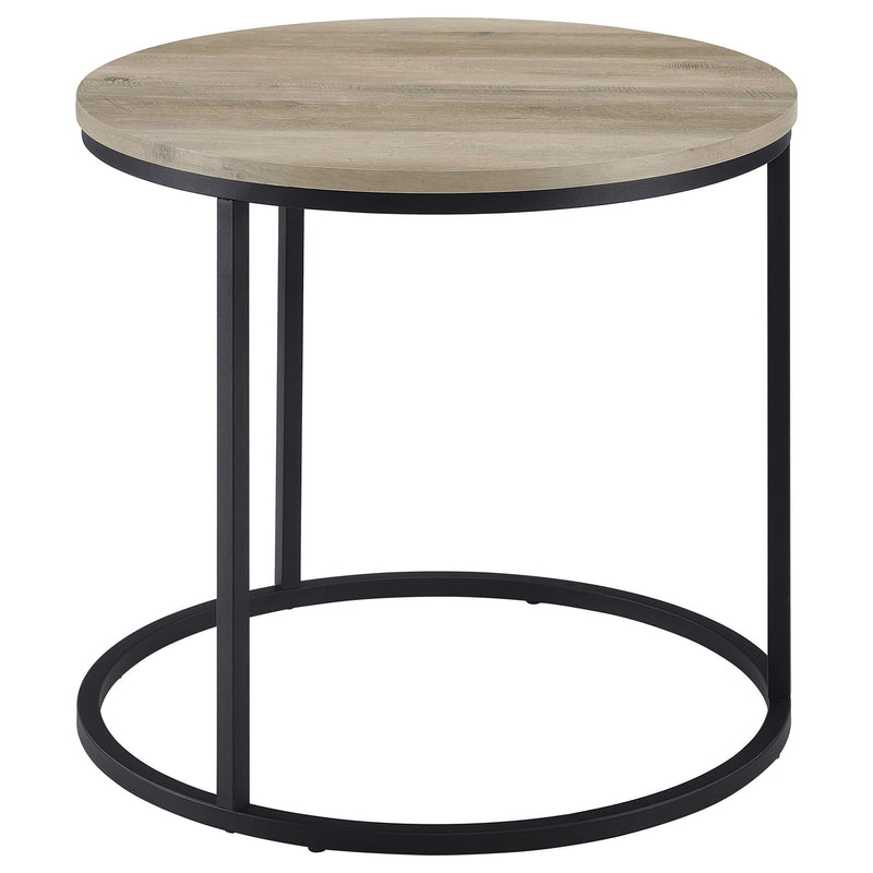 Arrize - Round Side End Table - Pine Wood