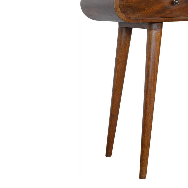 Solid Wood Curved Edge Console Table