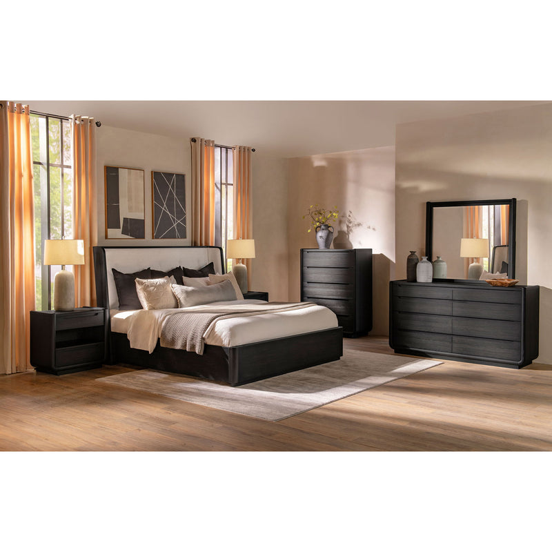 Bangor - Wingback Bed With Upholstered Headboard