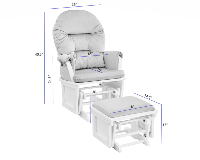 Mason - Comfortable Glider And Ottoman
