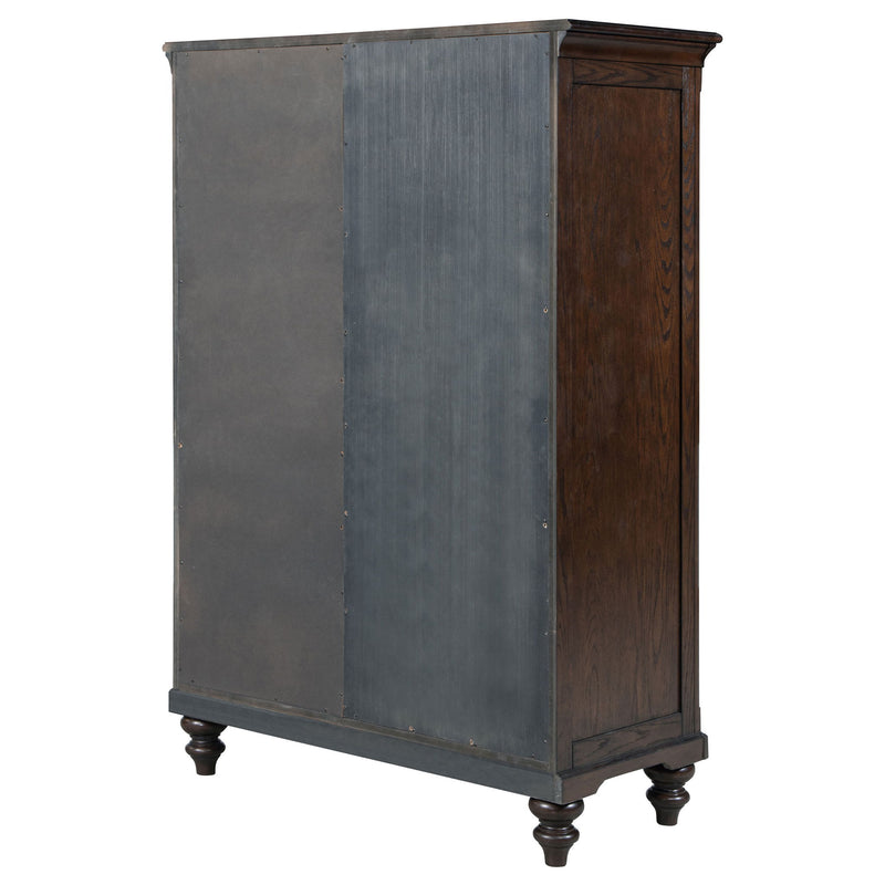 Berwick - 6 Drawer Chest With Door - Dark Oak