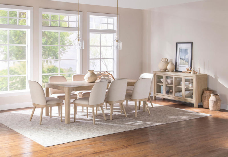 Solano Sliding Door Dining Sideboard Server Weathered Mango