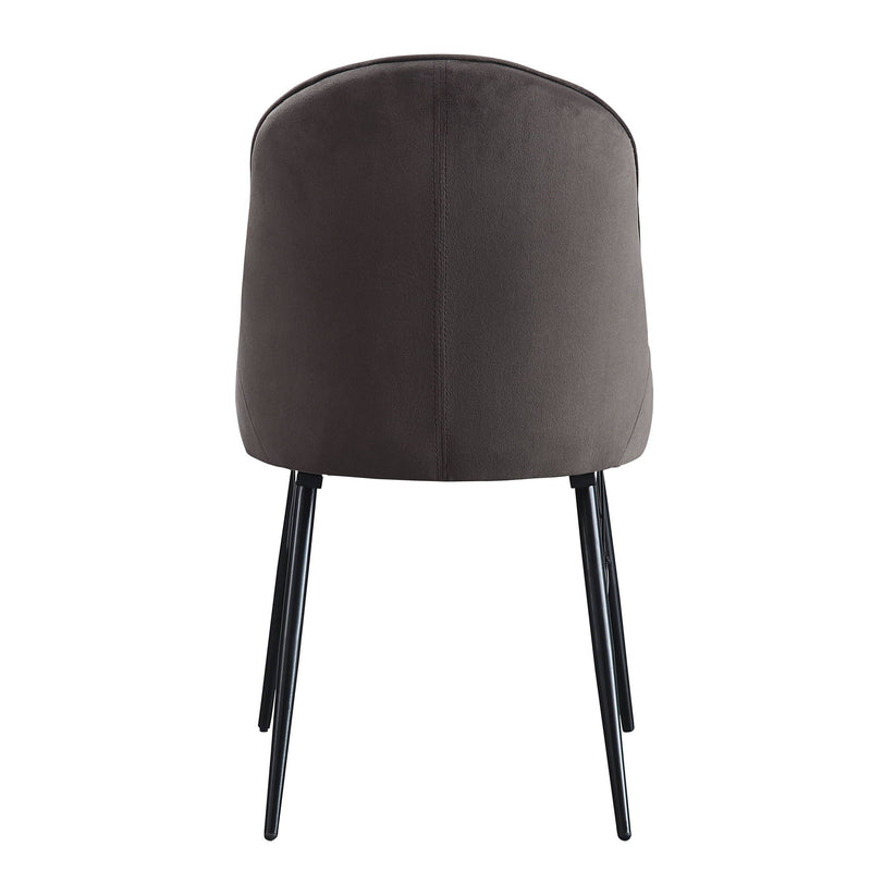 Abraham - Side Chair (Set of 2) - Black / Dark Gray