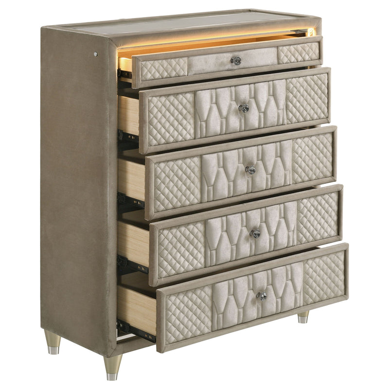 Mika - 5 Drawer LED Chest