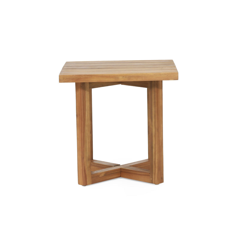 Ella - Square Side Table With Cross Stretcher Base