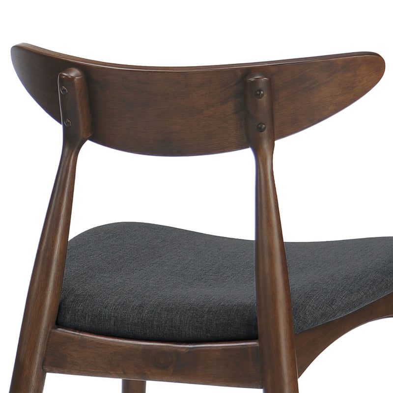 Retro Dining Chairs With Ergonomic Back (Set of 2)