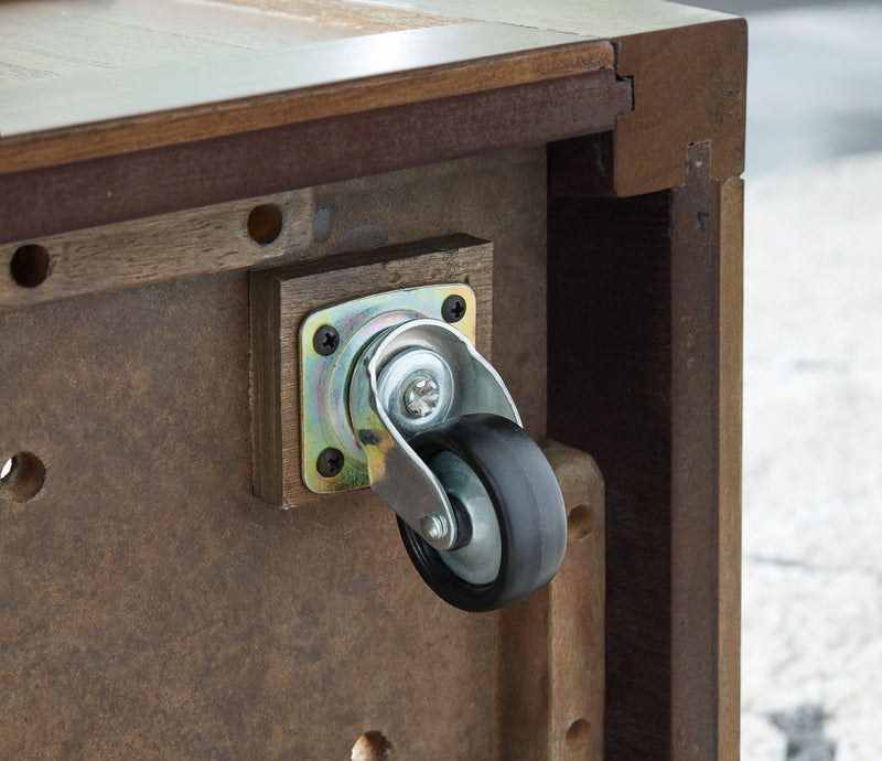 Boardernest - Cocktail Table With 4 Stools (Set of 5) - Brown