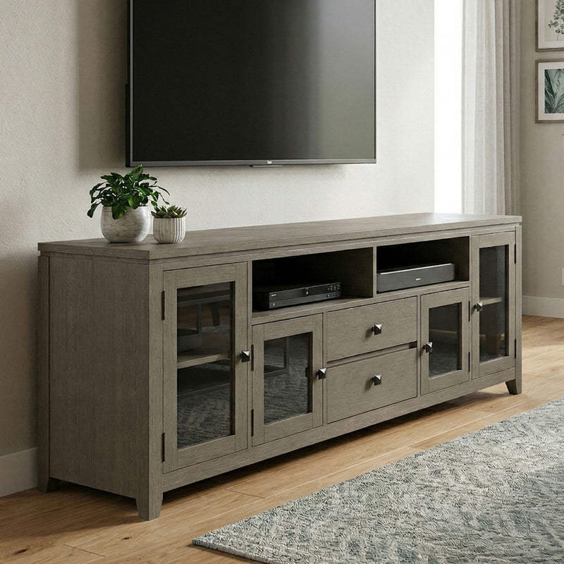 Cosmopolitan - Wide TV Media Stand - Farmhouse Gray