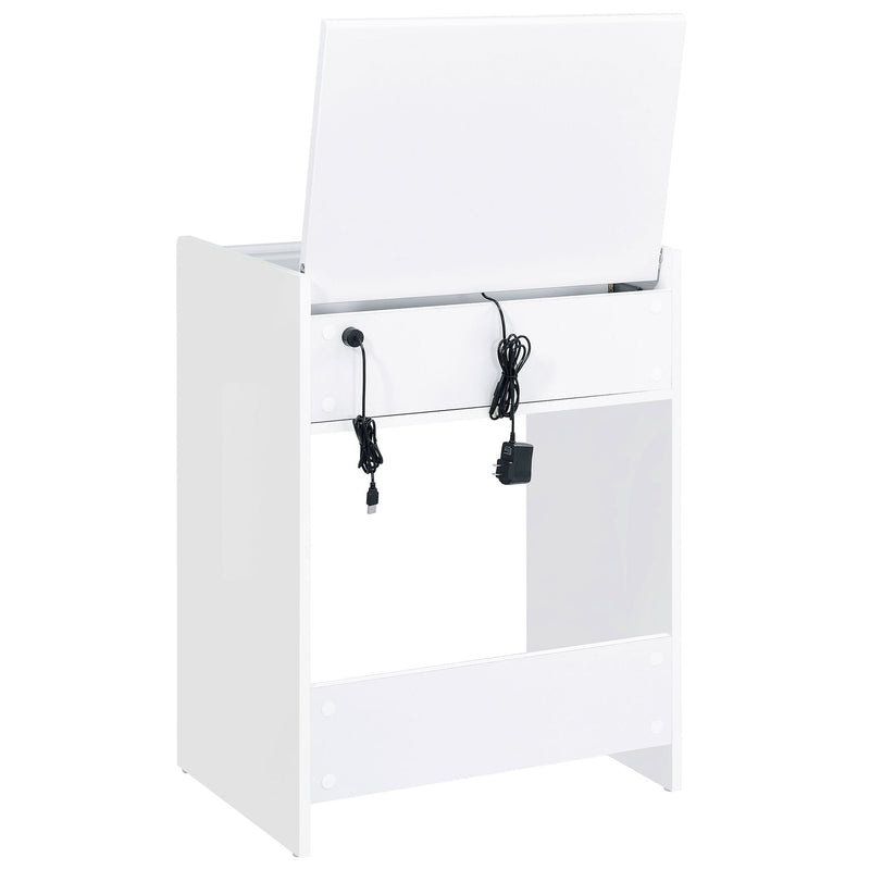Ayuba - 3 Drawer Makeup Vanity Table With Mirror And Stool