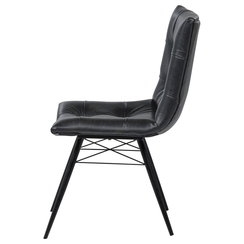 Aiken Upholstered Dining Side Chair Charcoal (Set of 4)