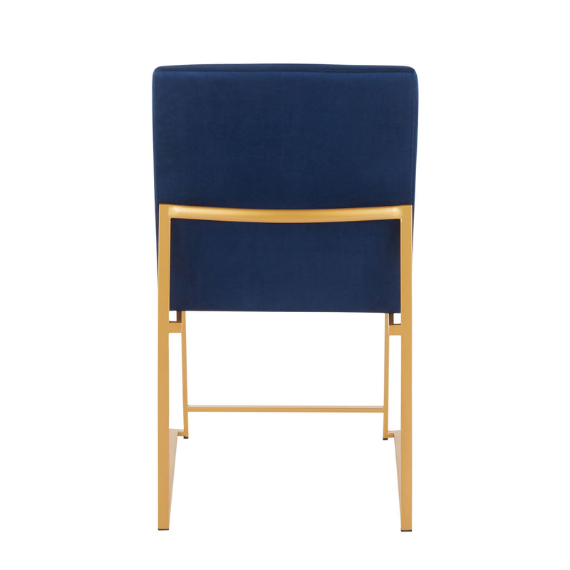 Fuji - Contemporary Stylish Frame, High Back Dining Chair (Set of 2)