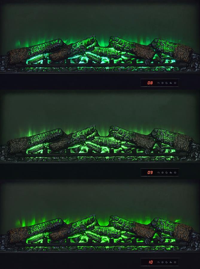 Havering - 71" TV Stand Fireplace Media Console - Dark Pine