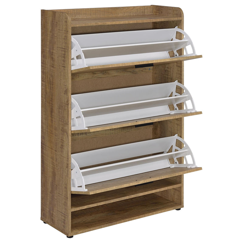 Claire - 3 Tier Shoe Cabinet - Brown