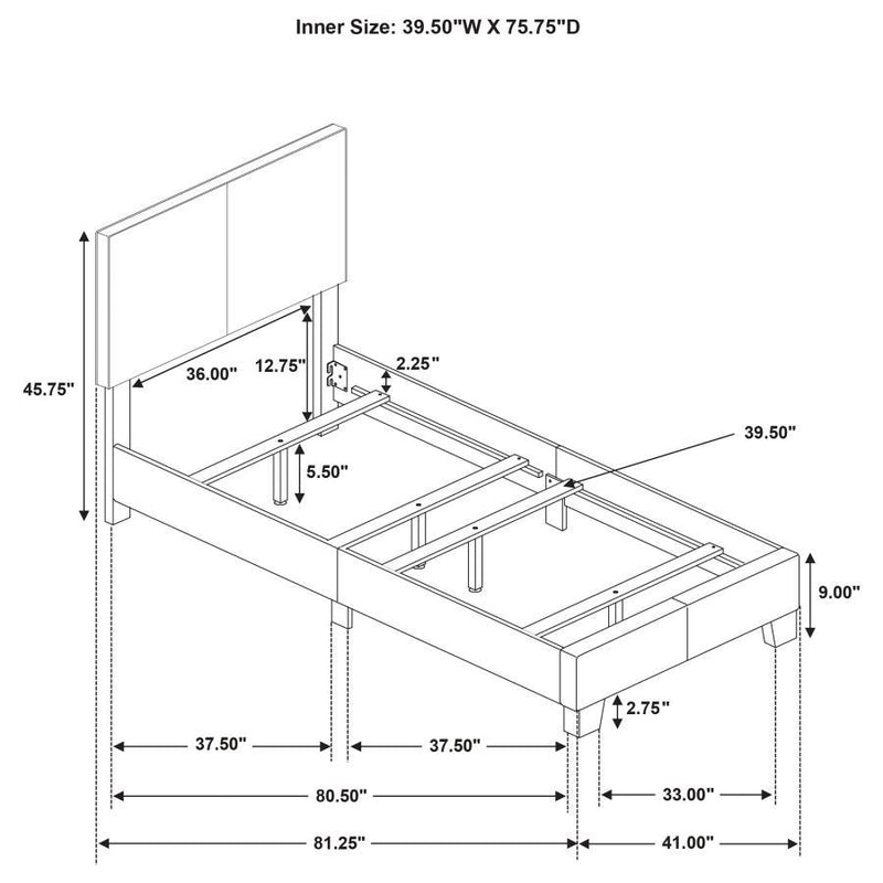 Dorian - Upholstered Panel Bed