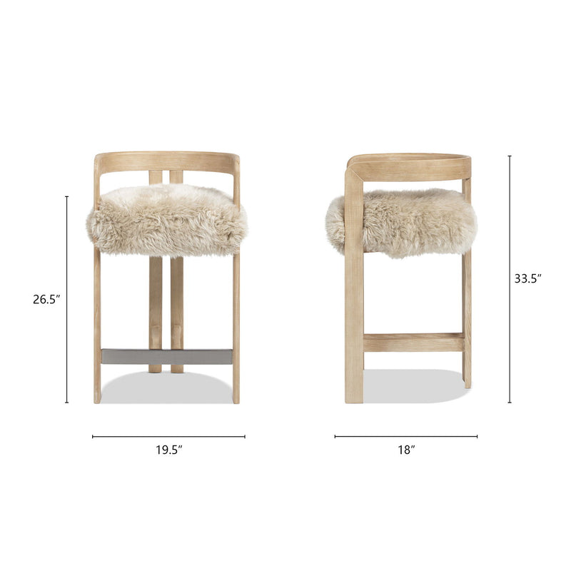 Millwick - Low Back Counter Stool