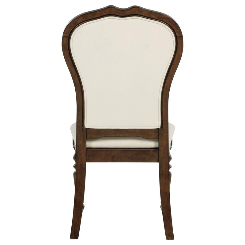 Landon Upholstered Dining Side Chair Rich Brown (Set of 2)