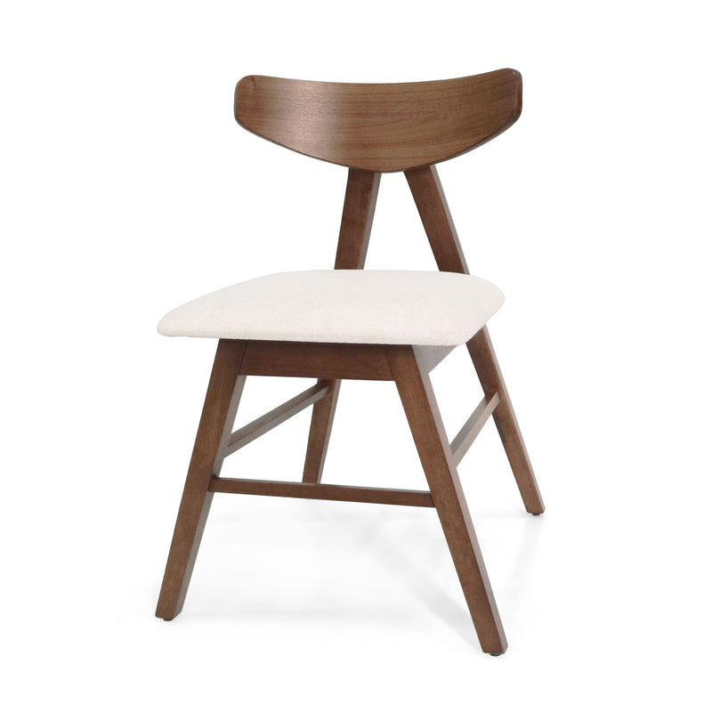 Vida - Dining Chair (Set of 2) With Upholstered Seats - Light Beige