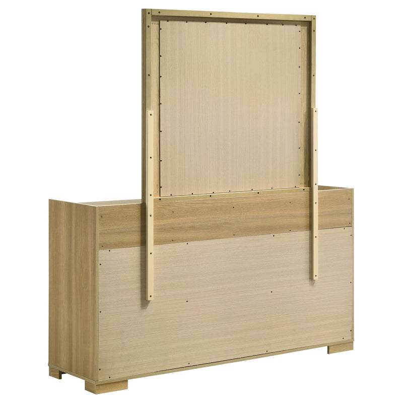 Lincoln - 6 Drawer Dresser With Mirror - Natural