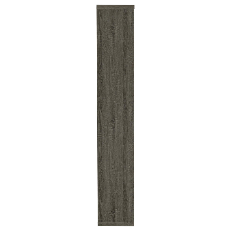 Theo 71-inch 6-shelf Bookshelf Weathered Grey