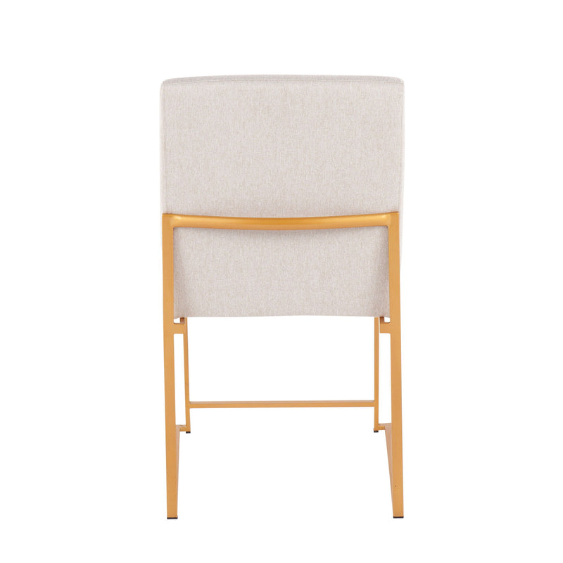 Fuji - Contemporary Stylish Frame, High Back Dining Chair (Set of 2)