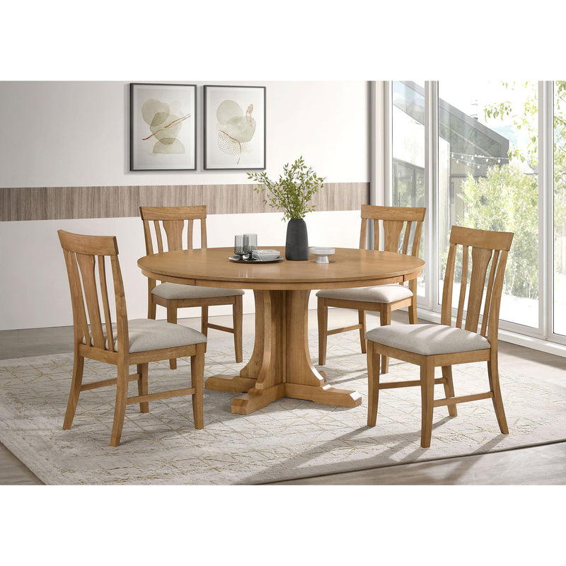 Auburn - Dining Side Chair (Set of 2) - Natural / Light Brown