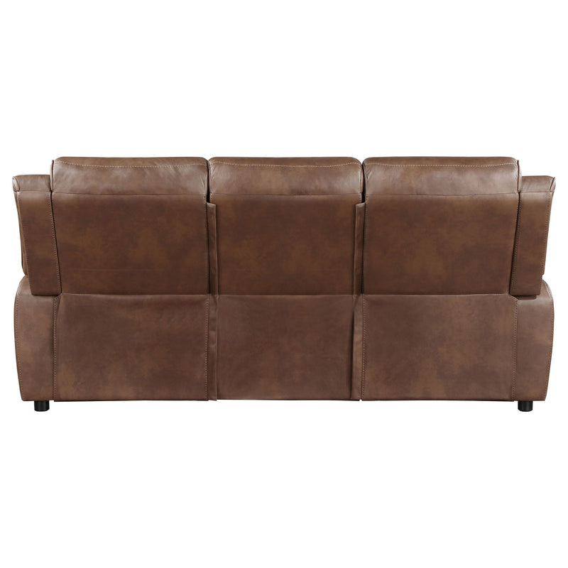 Worthington - Padded Arm Sofa - Dark Brown