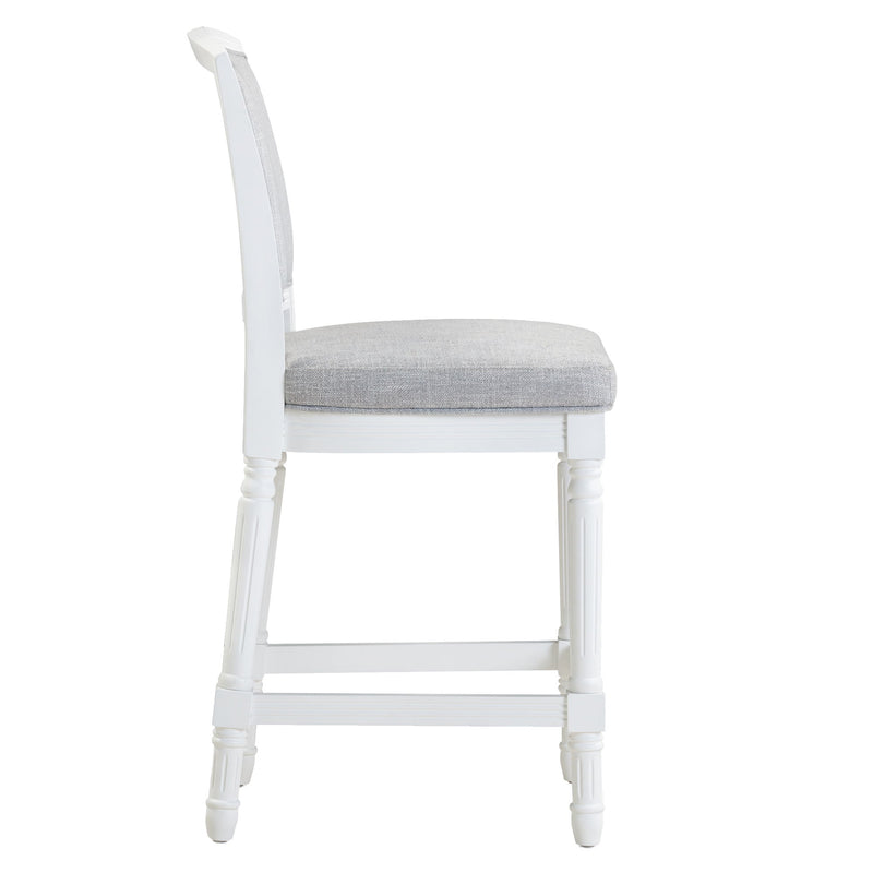 Stool With Upholstered Seat And Back