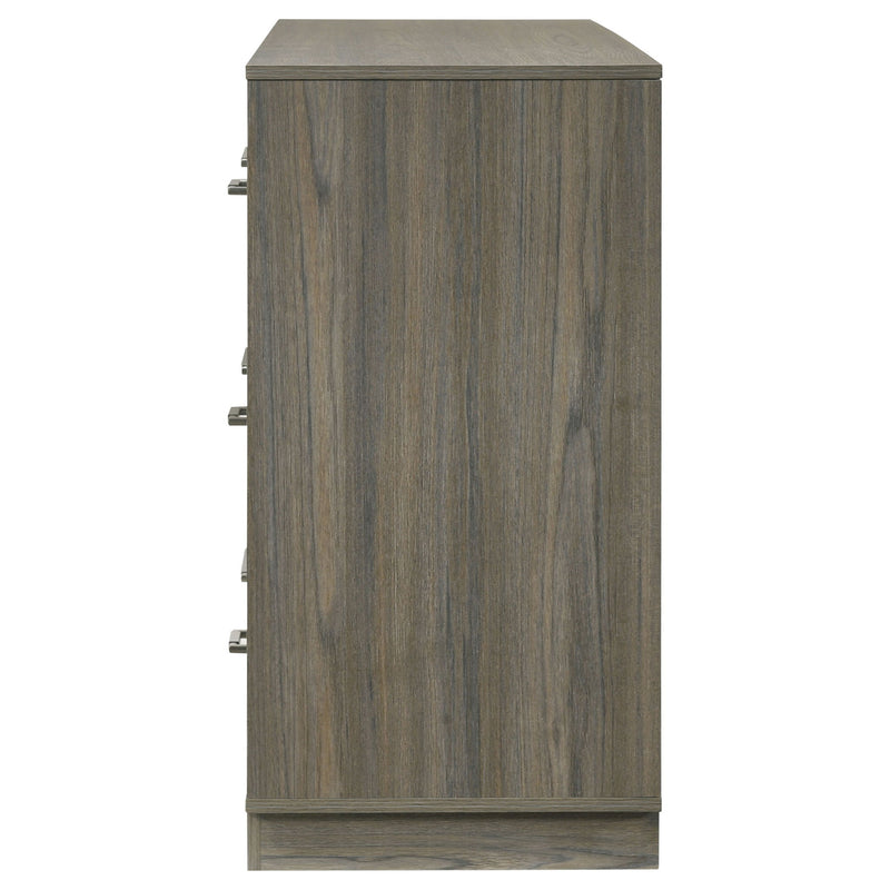 Edmondson - 9 Drawer Dresser With Hidden Jewelry Tray - Natural / Gray