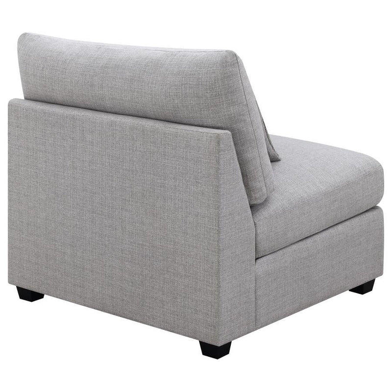 Cambria - Upholstered Armless Chair - Gray