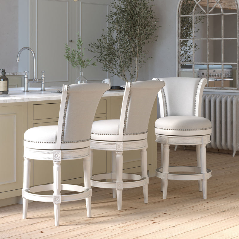Swivel Barstool With High-Back