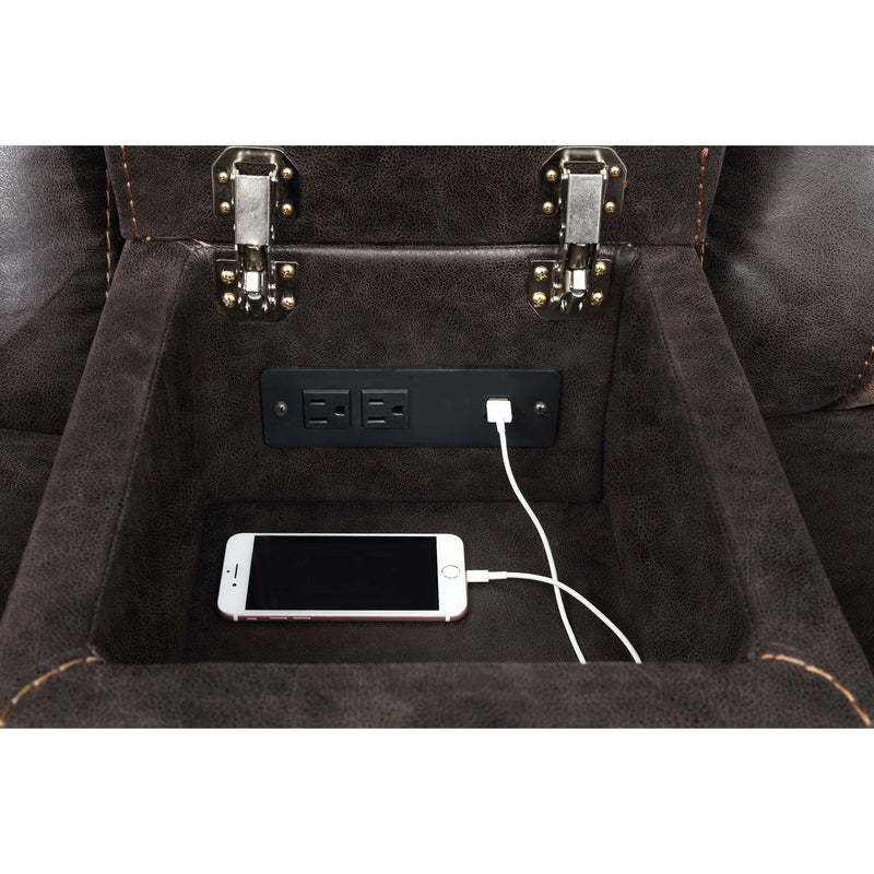 Brazelton - Glider Loveseat With Console