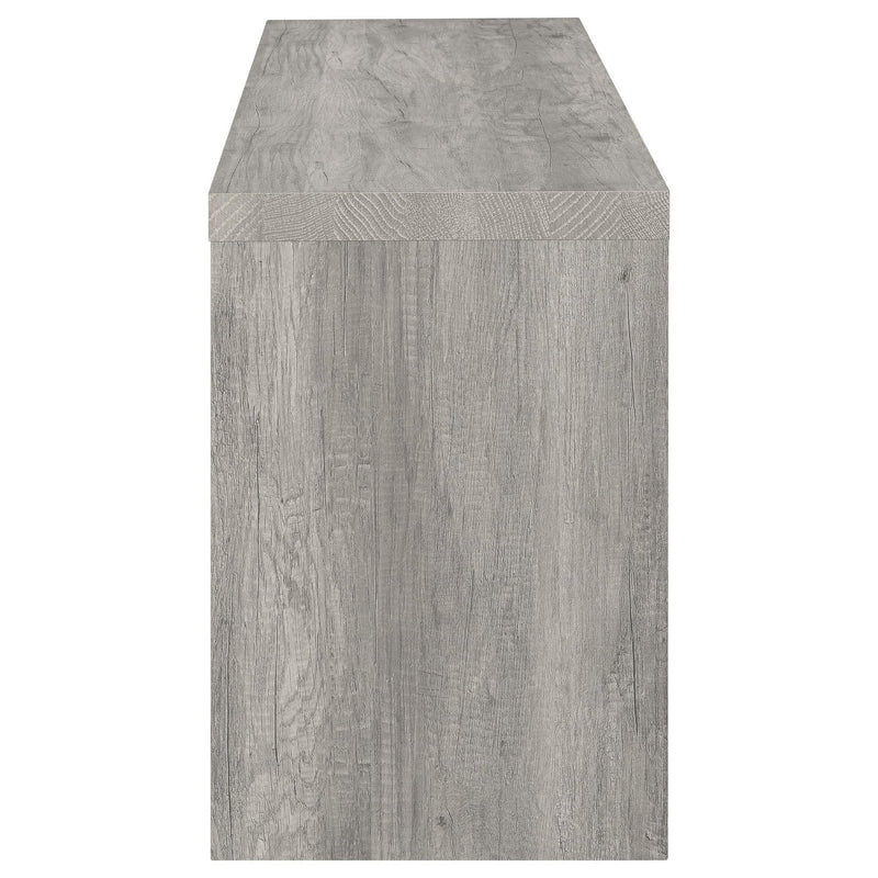 Burke 3-piece 59-inch TV Entertainment Center Grey Driftwood