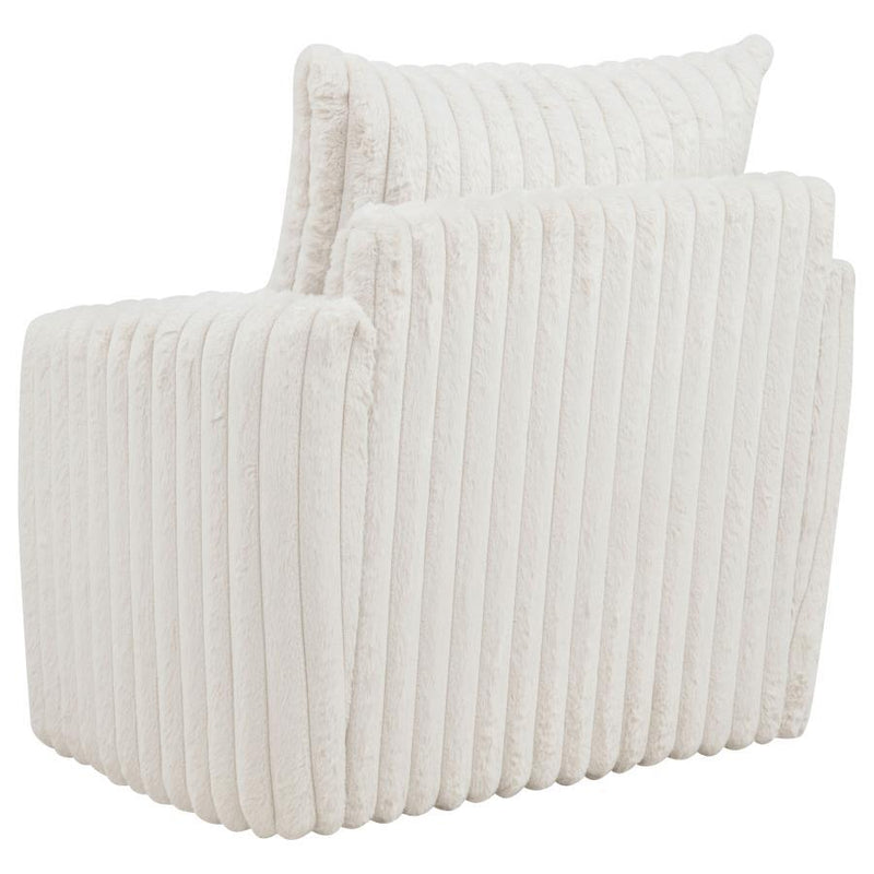 Sarco - Corduroy Upholstered Swivel Accent Arm Chair