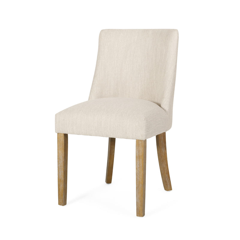 Classic Fabric Dining Chair (Set of 2) - Beige