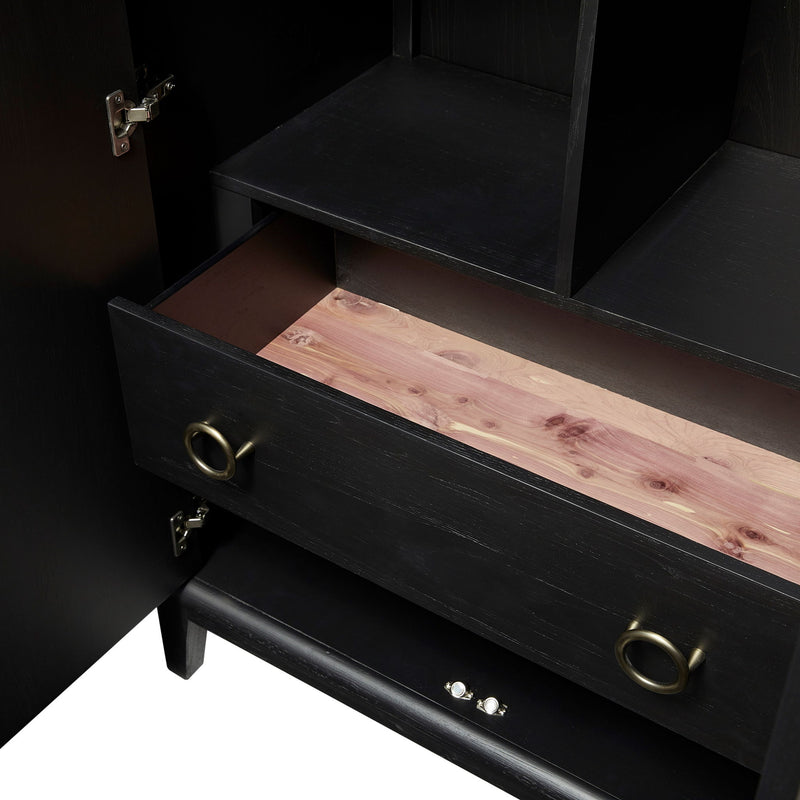 Spacious Storage Armoire - Peppercorn