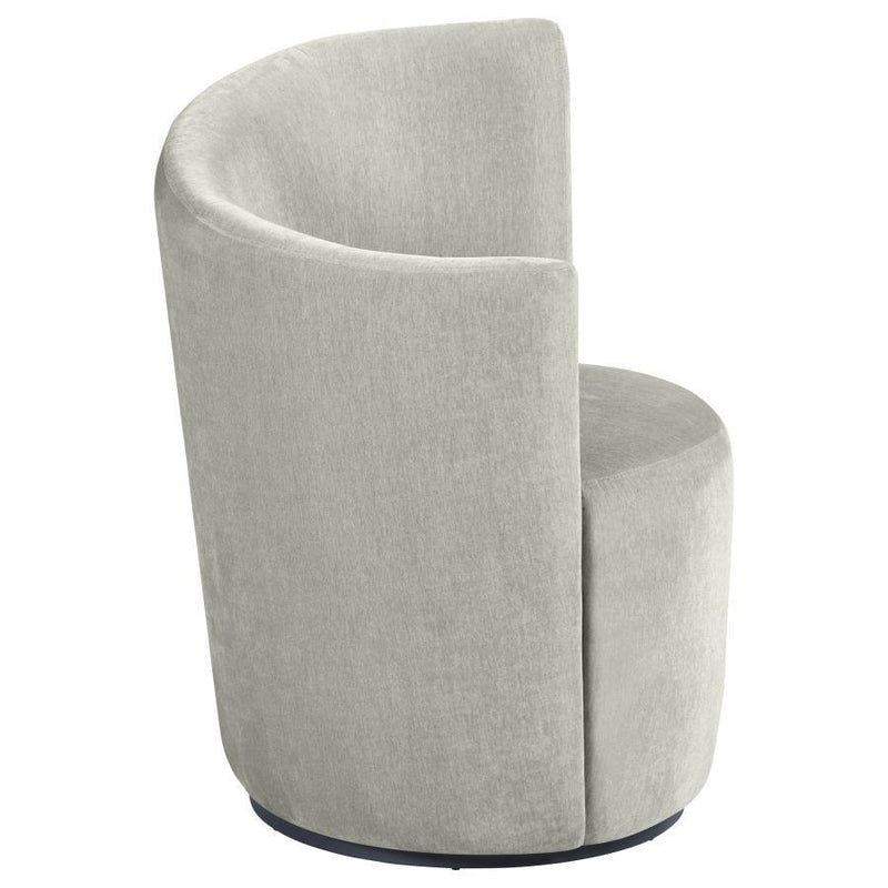 Nueva - Upholstered Swivel Chair Curved Backrest