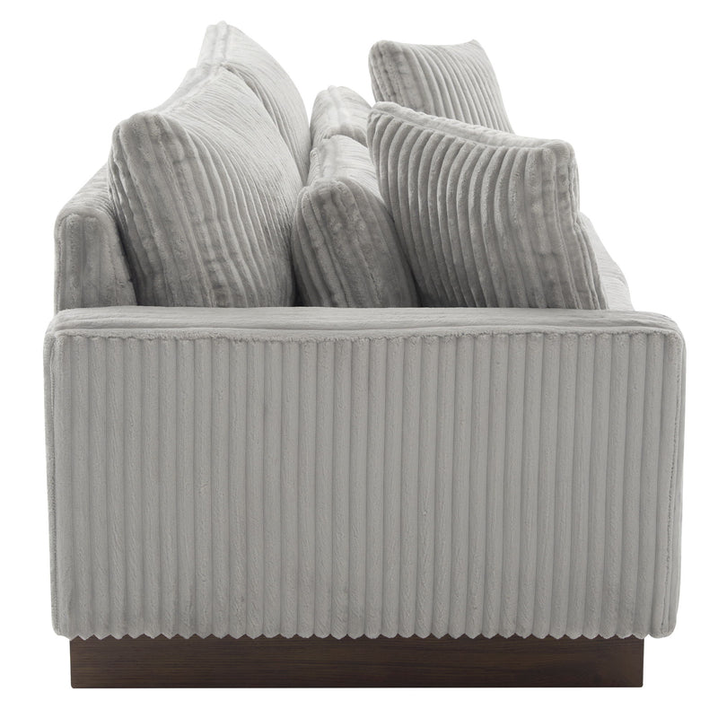 Modern Loveseat Sofa With 4 Pillows